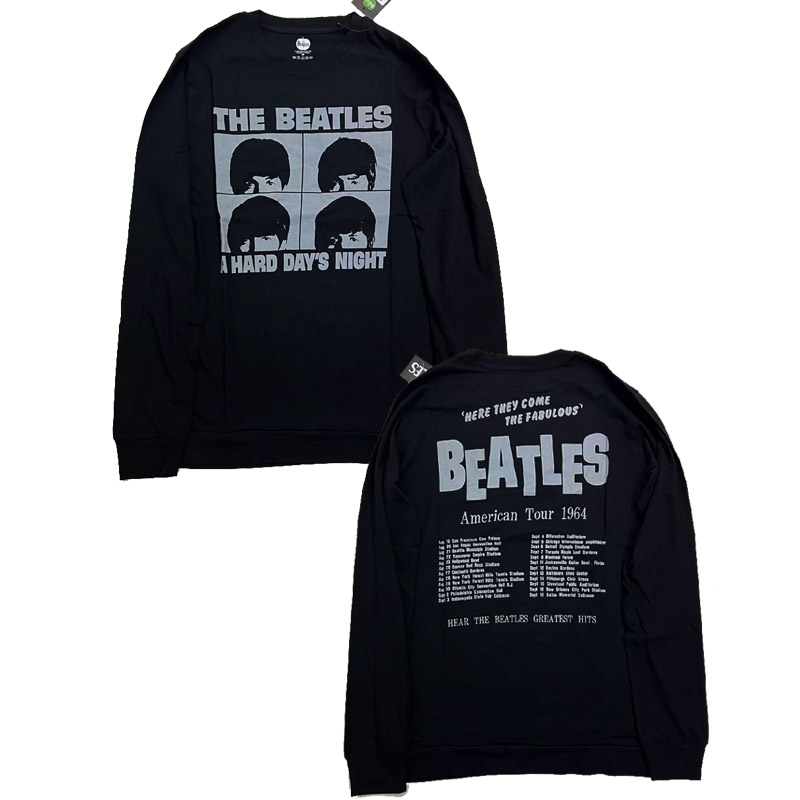 BEATLES 官方原版长袖 Hard Day's Night (LS-XL)